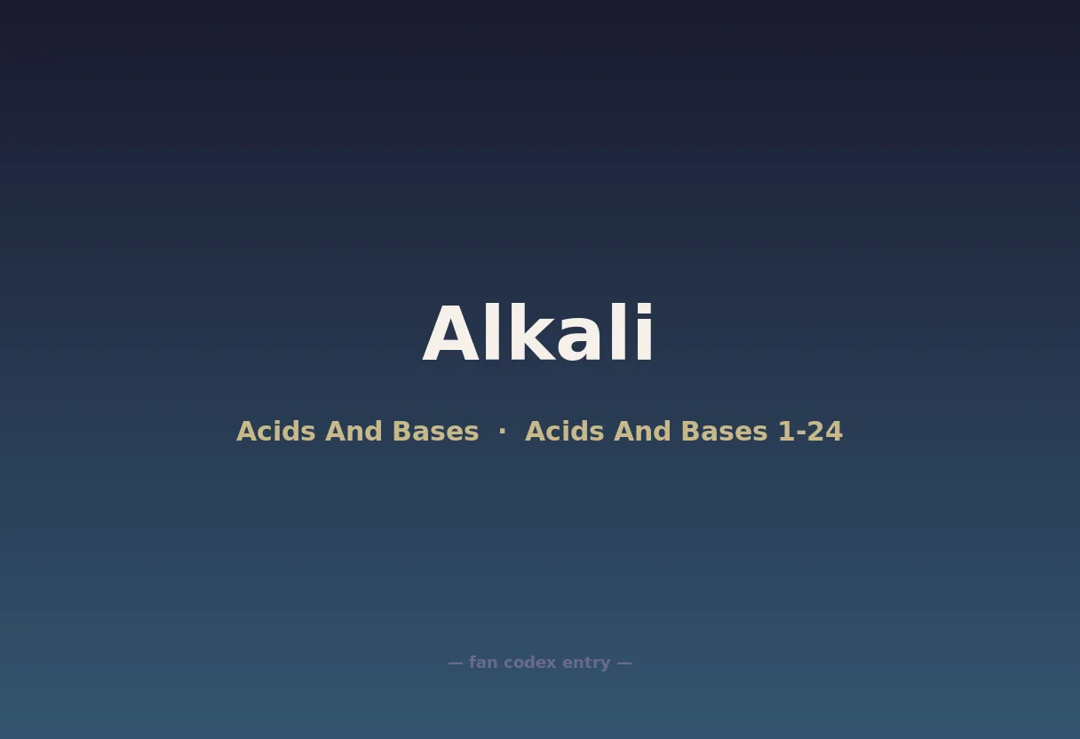 Alkali