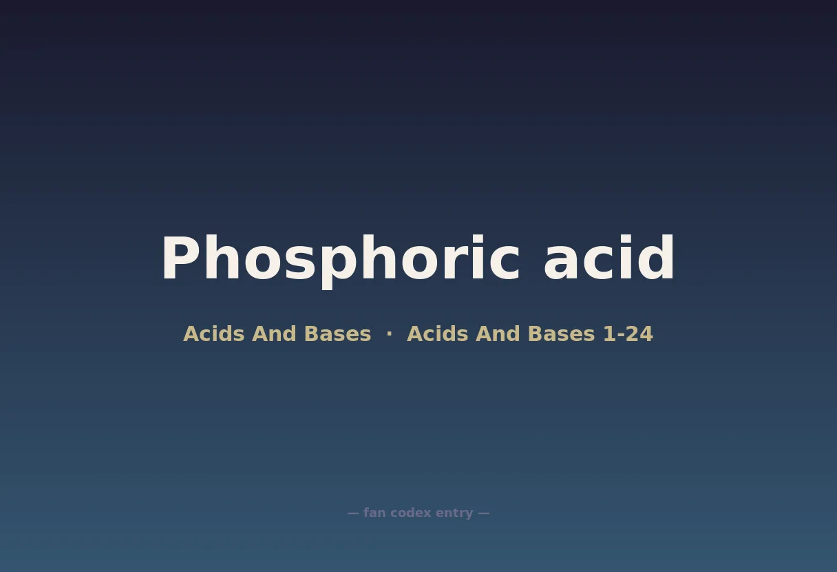 Phosphoric acid
