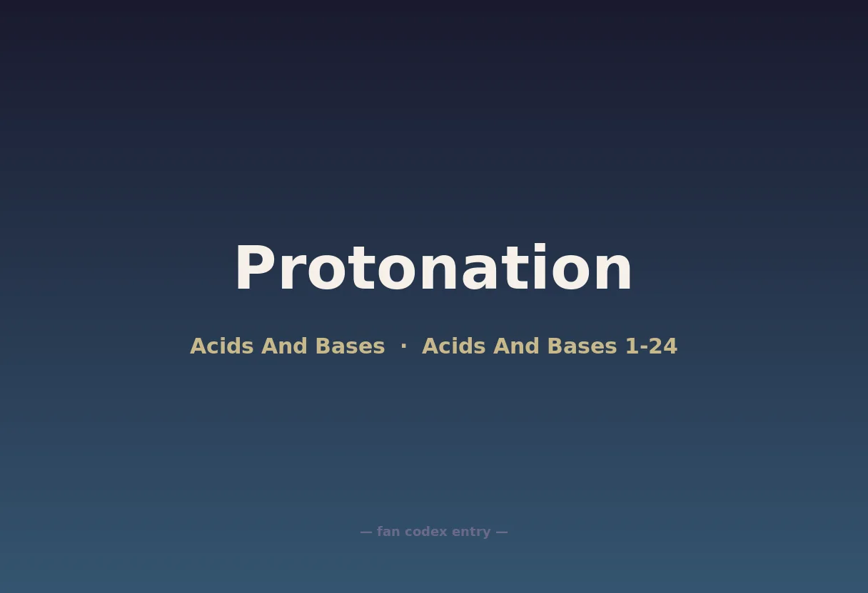 Protonation